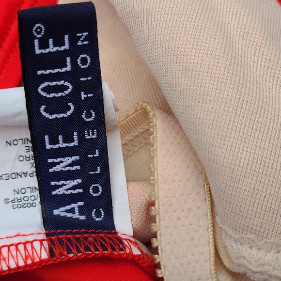 Anne Cole Collection  Pretty Coral One Piece Swim Suit - Picture 3 of 3